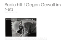 Desktop Screenshot of gegen-gewalt-im-netz.radiohilft.de